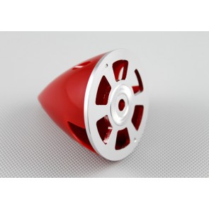 Nylon / Alu Spinner rot (2-Blatt) 75 mm